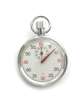 Chronometer watch isolated over white background