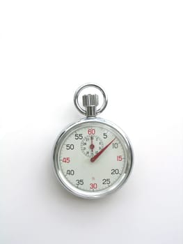 Chronometer watch isolated over white background