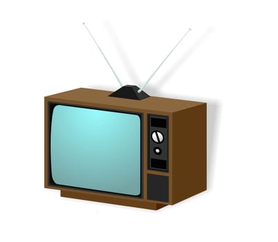 Vector illustration of isolated tv icon