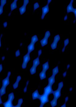 Abstract design with halftone print pattern