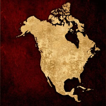 aged America map-vintage artwork
