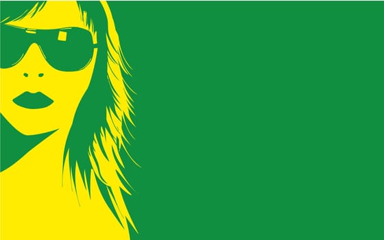 Woman wearing sunglasses