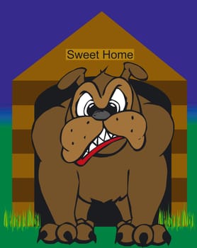Illustratition of an Toonimal Dog-Vector