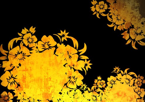 floral style backgrounds frame