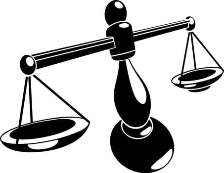 Monochrome vector illustration of stylised scales