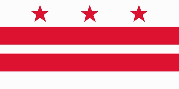 A Washington DC District of Columbia flag background illustration