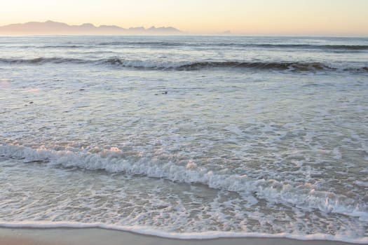 Sunrise on the South Africa coast.