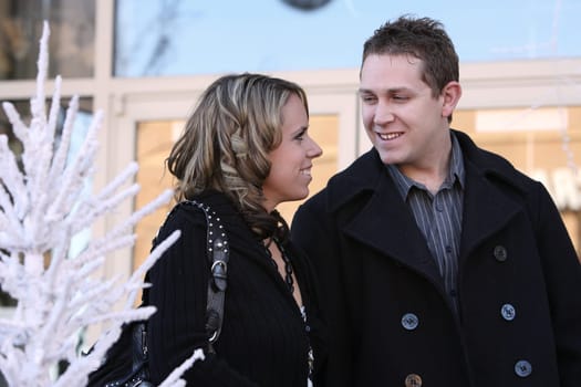 Happy couple spending time together