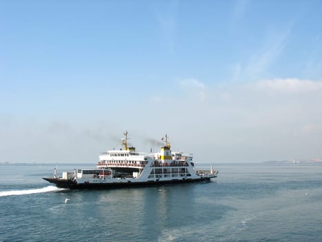 Ferry-boat on sea