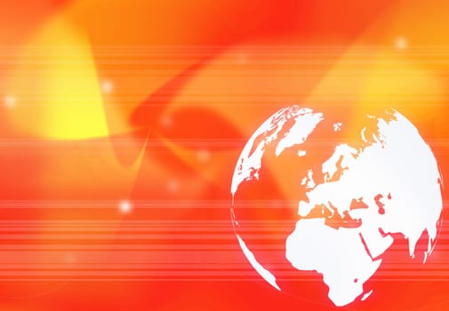 world map technology-style