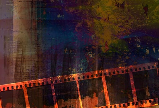 Great film frame for textures and backgrounds-with space for your text and image