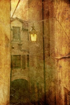old-fashioned landscape