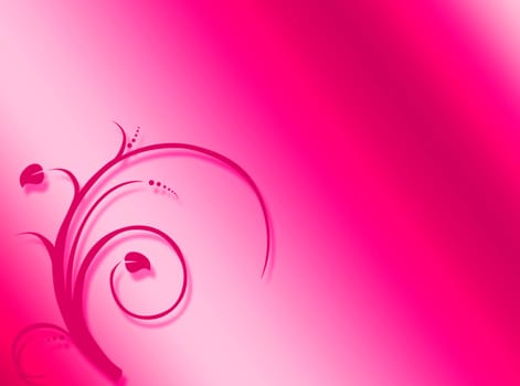 Colorful background with plant as decoration