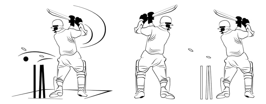 illustration for the different cricket styles