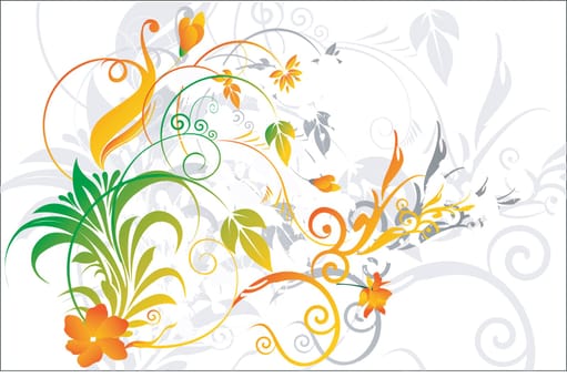 Floral design vectors
