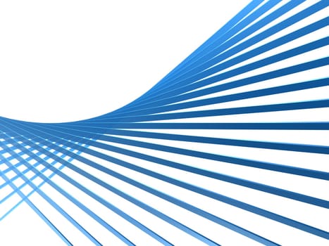 3d rendered illustration of an abstract blue background
