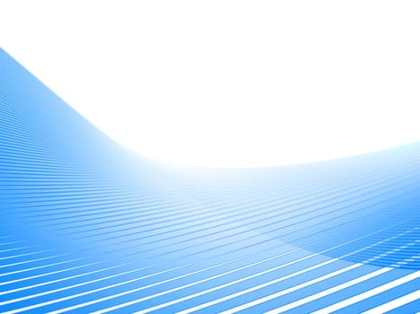 3d rendered illustration of an abstract blue background