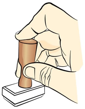 line illustration for the stamping
