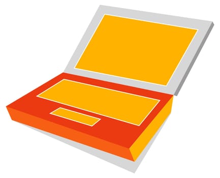 line illustration for the laptop