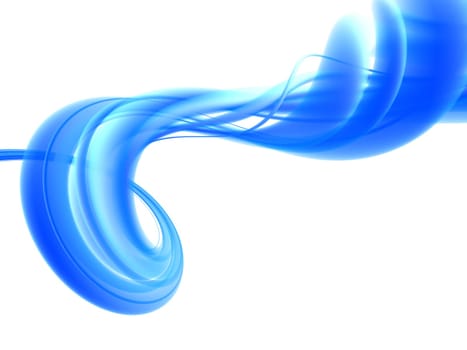 3d rendered illustration of an abstract blue background