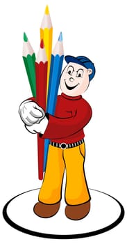 illustration for the different style of a mascot