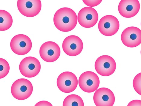 3d rendered close up of some cells