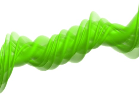 3d rendered illustration of an abstract green background