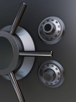 3d rendered illustration of a vault