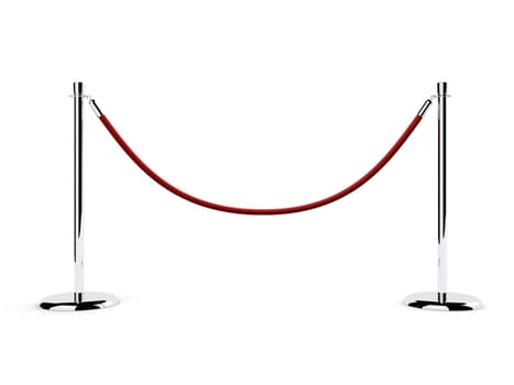 3d rendered illustration of a simple metal barrier
