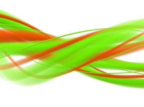 3d rendered illustration of a green and red background