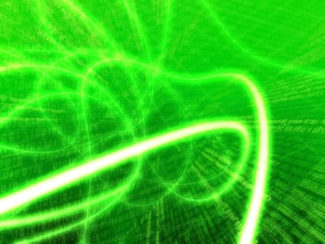 3d rendered illustration of an abstract binary background