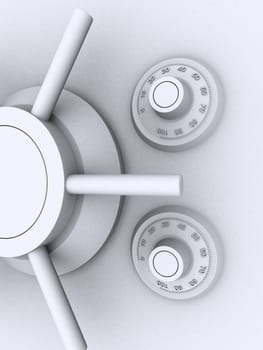 3d rendered illustration from a part of a vault