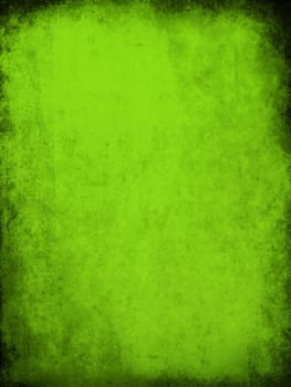2d illustration of an old green paper