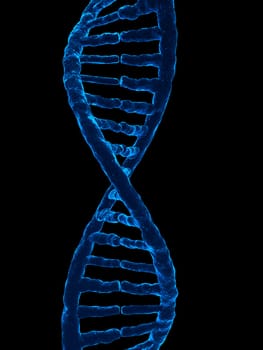 3d rendered illustration of a double helix