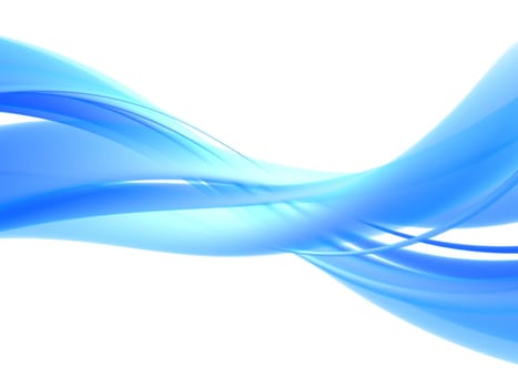 3d rendered illustration of an abstract blue background