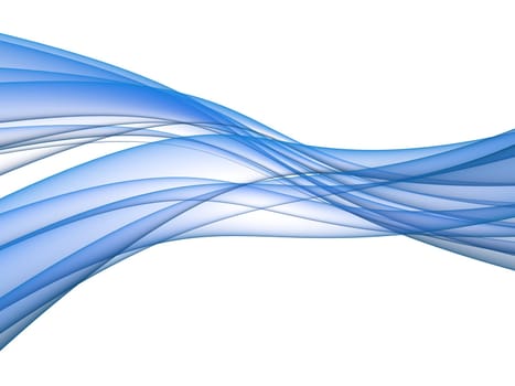 3d rendered illustration of an abstract blue background