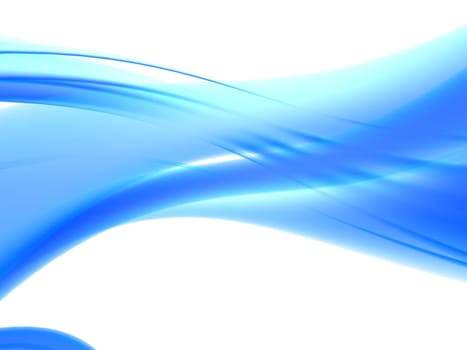 3d rendered illustration of an abstract blue background