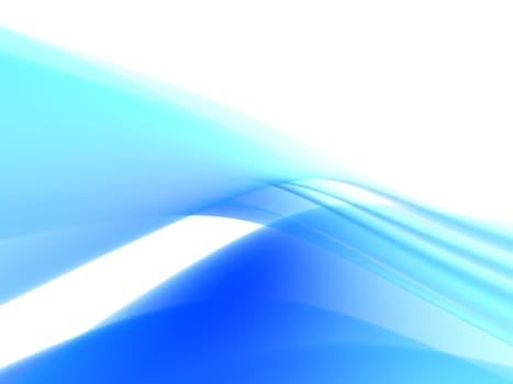 3d rendered illustration of an abstract blue background