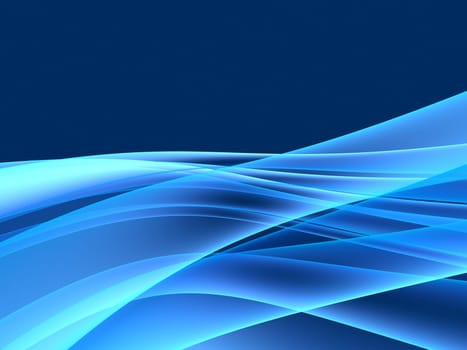 3d rendered illustration of an abstract blue background