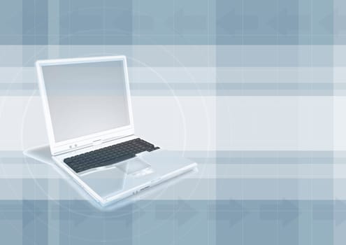 blue laptop