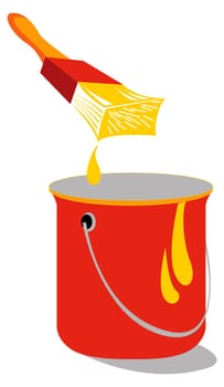 illustration for the painting instruments