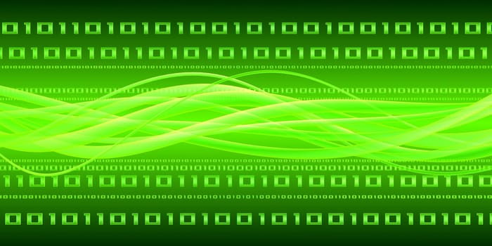 3d rendered illustration of an abstract digital background