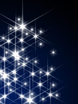 3d rendered illustration of many twinkling stars