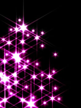 3d rendered illustration of many twinkling stars