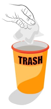 illustration for the  Trash Can