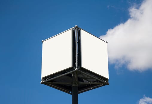 Billboard with white space for announcement