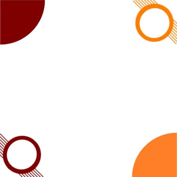 A dark red and orange background made with pop art elements.