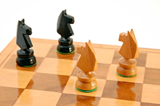 Two pairs of two horses