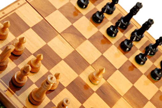 First move, white begin