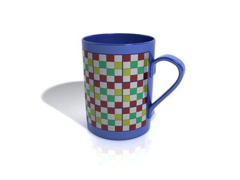 3d the image of a cup for coffee.